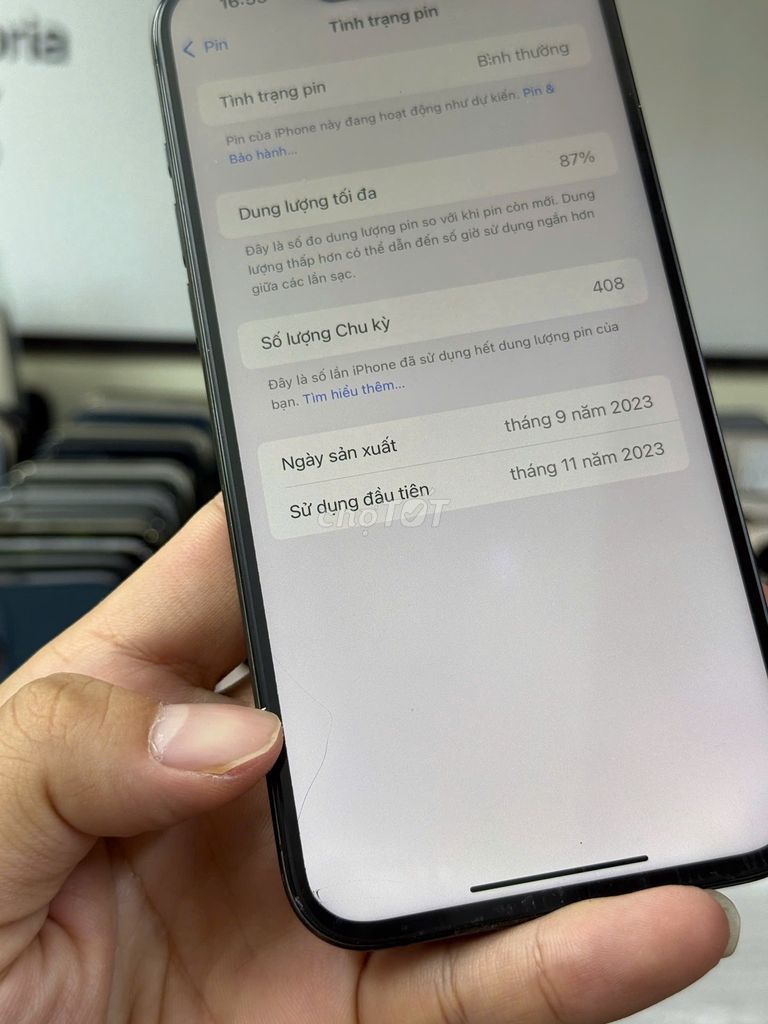 ✅15 pro max quốc tế 256gb thay màn  nứt kính. Mua bán Điện thoại tại Quận Thanh Xuân Hà Nội được đăng bởi Thành Vũ Mobile hình 6