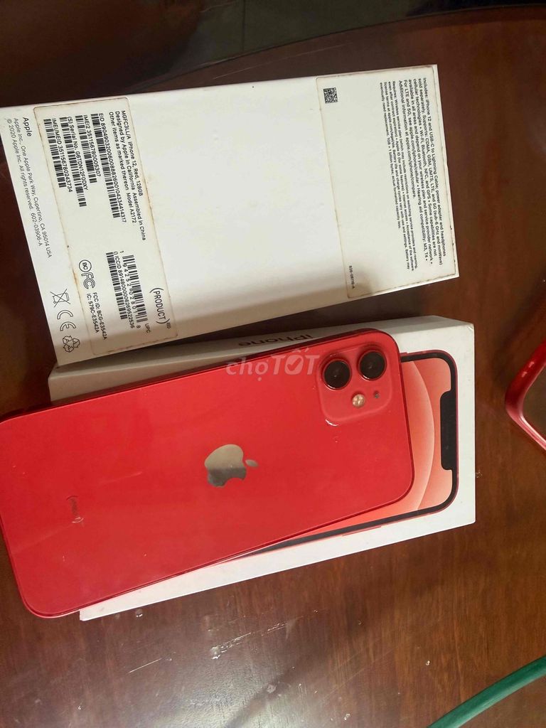 Apple iPhone 12 Đỏ Nguyên bản. Mua bán Điện thoại tại Huyện Trảng Bom Đồng Nai được đăng bởi Nguyễn Hào hình 1