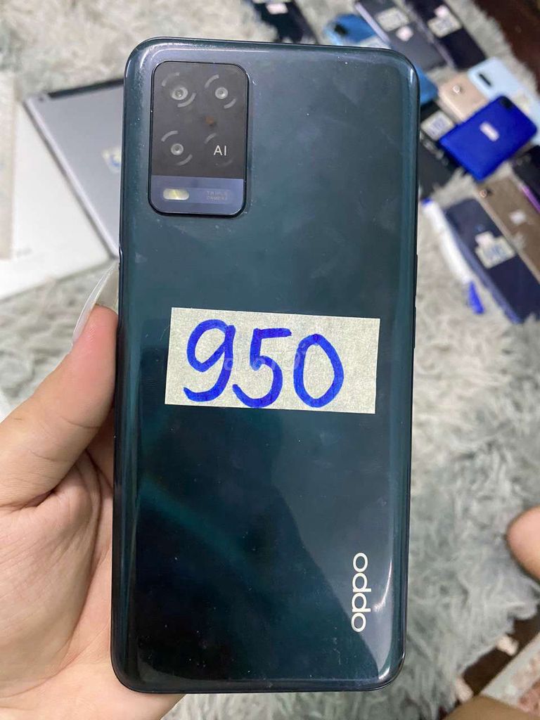 Oppo a54, nứt kính, 128g, full, 950k