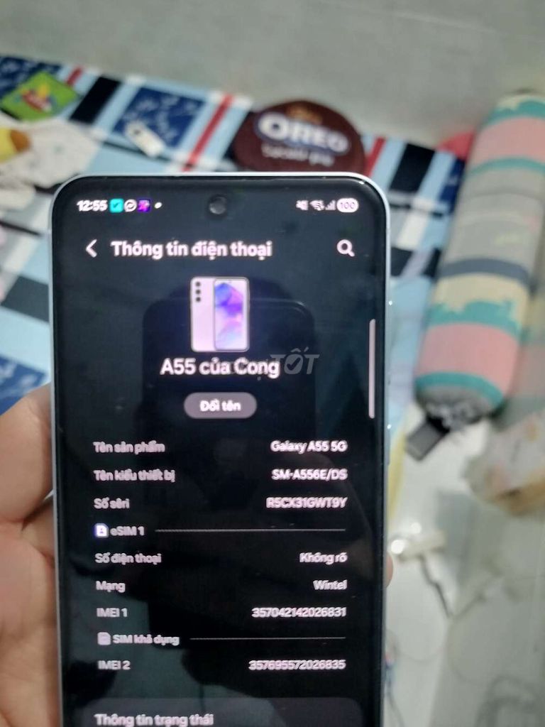 Samsung Galaxy A55 5G Xanh có giao lưu lên đời. Mua bán Điện thoại tại Huyện Bình Chánh Tp Hồ Chí Minh được đăng bởi Nguyễn Thành hình 1