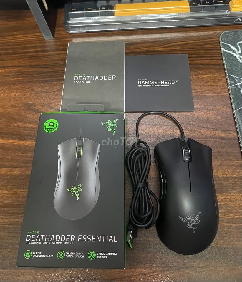 Chuột gaming Razer Deathadder Essential Đen. Mua bán Phụ kiện (Màn hình, Chuột...) tại Thành phố Thủ Đức Tp Hồ Chí Minh được đăng bởi Mai Văn Nhân hình 1