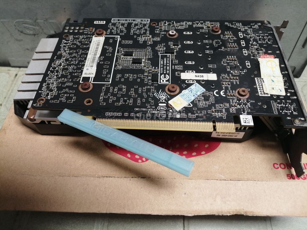 Card màn hình ZOTAC1060=DR5/3GB đang dùng.