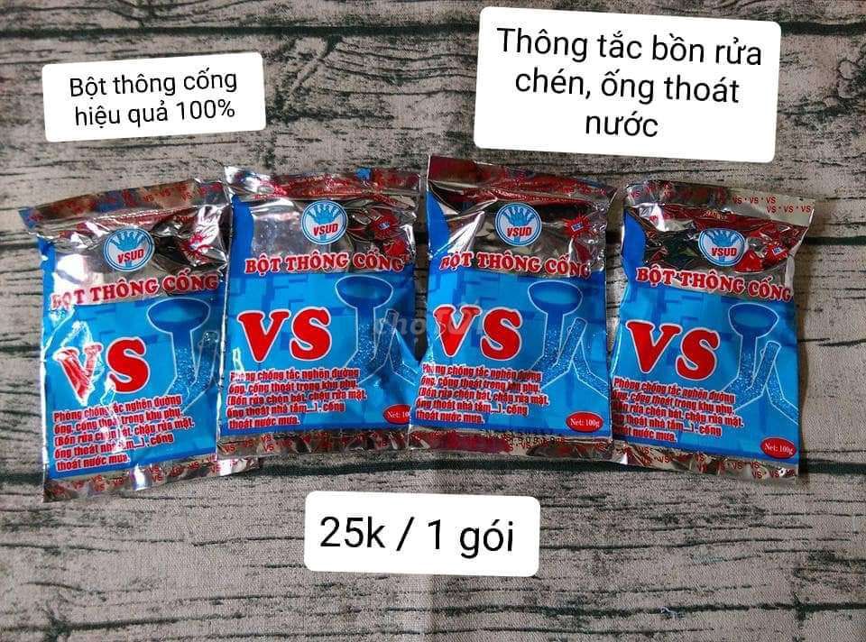 Bột thông tắc cống, thông tắt đường ống hiệu quả