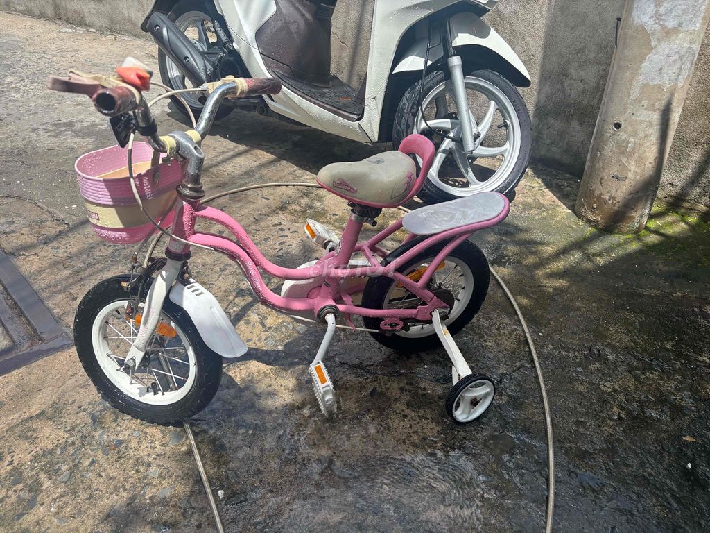 Xe đạp trẻ em Roya Baby 12 inch Hồng Nữ Đài Loan. Mua bán Mẹ và bé tại Huyện Bình Chánh Tp Hồ Chí Minh được đăng bởi lan hương  hình 1