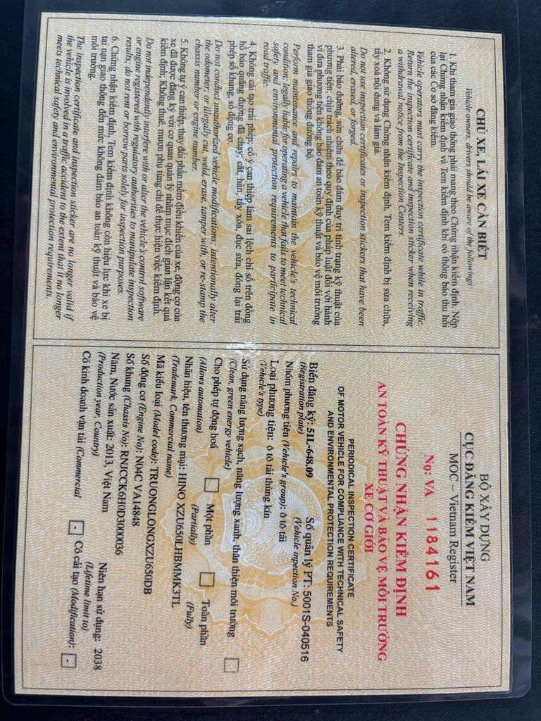 Hino 1,9t đời 2013 thùng kín 4,5*1,8*1,9 m mlanh. Mua bán Xe tải, xe ben tại Huyện Bình Chánh Tp Hồ Chí Minh được đăng bởi Vi hình 5