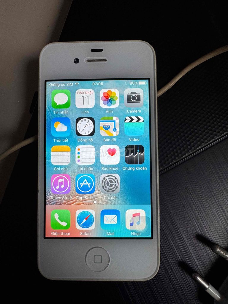 Apple iPhone 4 16GB Trắng. Mua bán Điện thoại tại Quận Cái Răng Cần Thơ được đăng bởi KHANG THỊNH hình 1