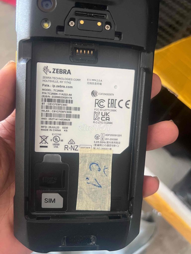 Máy kiểm kê Zebra TC26BK Android Đen. Mua bán Đồ chuyên dụng, Giống nuôi trồng tại Huyện Phù Cừ Hưng Yên được đăng bởi Quách văn đạt hình 1