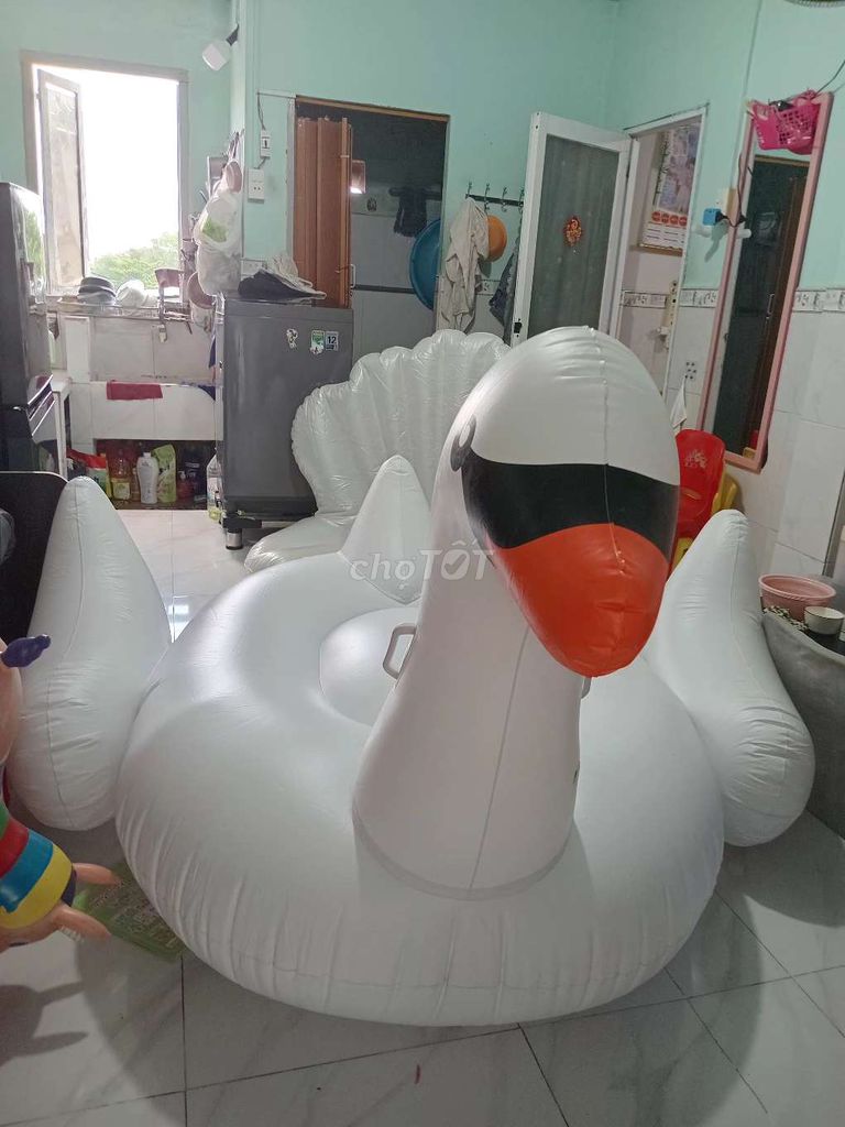 Phao bơi Thiên nga XXL 1m7x1m3 nhựa cao cấp trắng. Mua bán Đồ thể thao, Dã ngoại tại Quận Bình Thạnh Tp Hồ Chí Minh được đăng bởi thuy hình 1