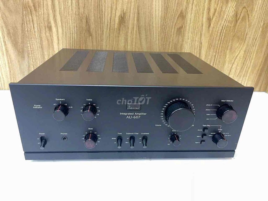 Amply tích hợp Sansui AU-607 Đen. Mua bán Tivi, Âm thanh tại Quận Cầu Giấy Hà Nội được đăng bởi ninh hình 1