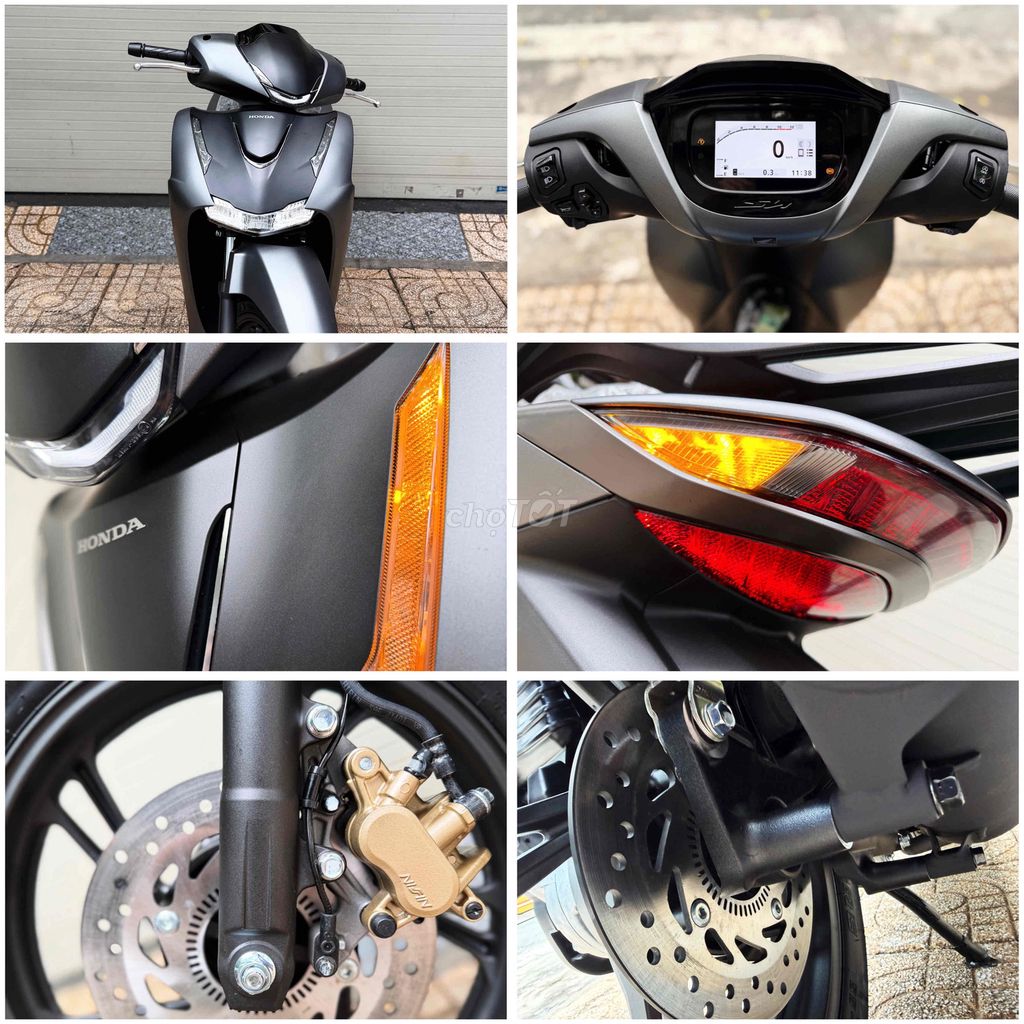 Хонда SH160i ABS - серый [черный] титан 2026