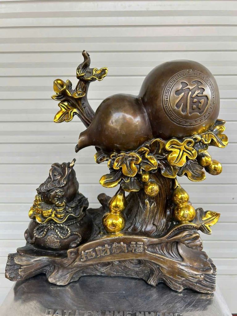Vật phẩm phong thủy Hồ Lô Thiềm Thừ Đồng. Mua bán Đồ sưu tầm, đồ cổ tại Huyện Khoái Châu Hưng Yên được đăng bởi Đỗ Văn Tuân hình 1