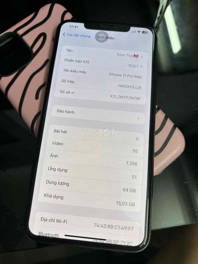 Apple iPhone 11 Pro Max 64GB Vàng zin. Mua bán Điện thoại tại Quận Đống Đa Hà Nội được đăng bởi Quang Anh hình 1
