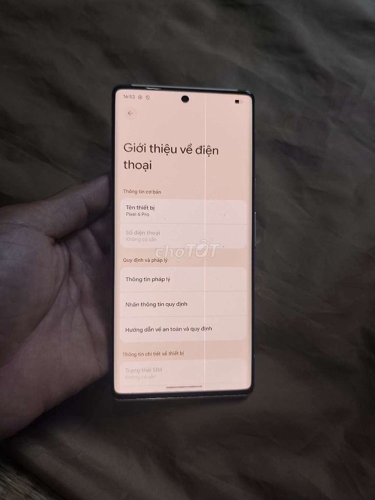 Google Pixel 6 Pro 128GB Trắng kem 1 sọc. Mua bán Điện thoại tại Quận 12 Tp Hồ Chí Minh được đăng bởi nnh hình 1