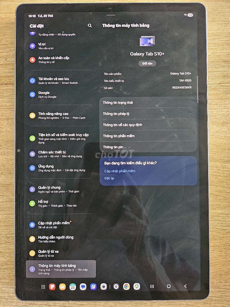 Samsung Galaxy Tab S10+ . Mua bán Máy tính bảng tại Thành phố Thủ Đức Tp Hồ Chí Minh được đăng bởi Duy Thọ hình 1
