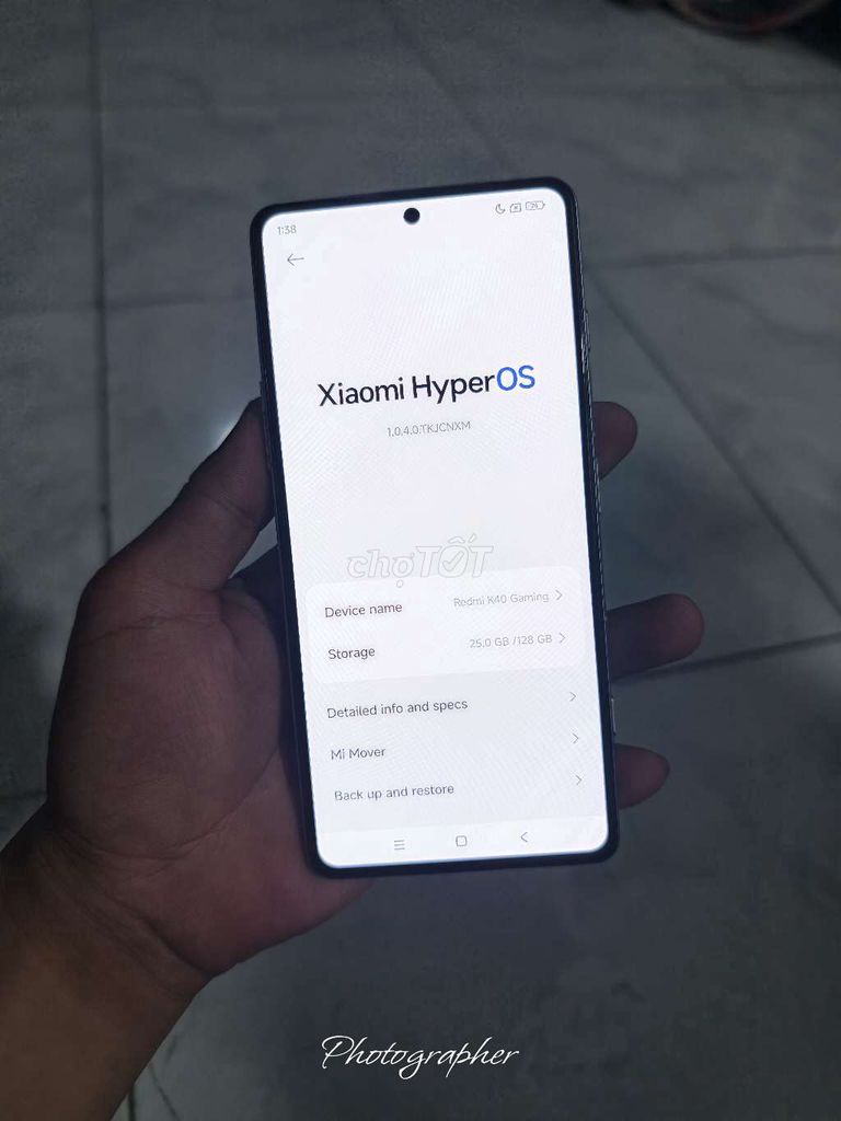 Redmi k40 gameming ram 12/128g pin 5000. Mua bán Điện thoại tại Thành phố Vị Thanh Hậu Giang được đăng bởi máy củ giá tốt  hình 1