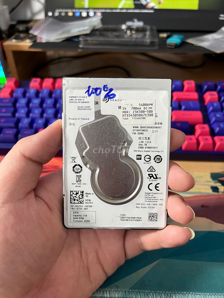 Ổ Cứng HDD 1Tb SK: 100%. Mua bán Linh kiện (RAM, Card...) tại Quận 12 Tp Hồ Chí Minh được đăng bởi Laptop Kim Cương Xanh hình 1