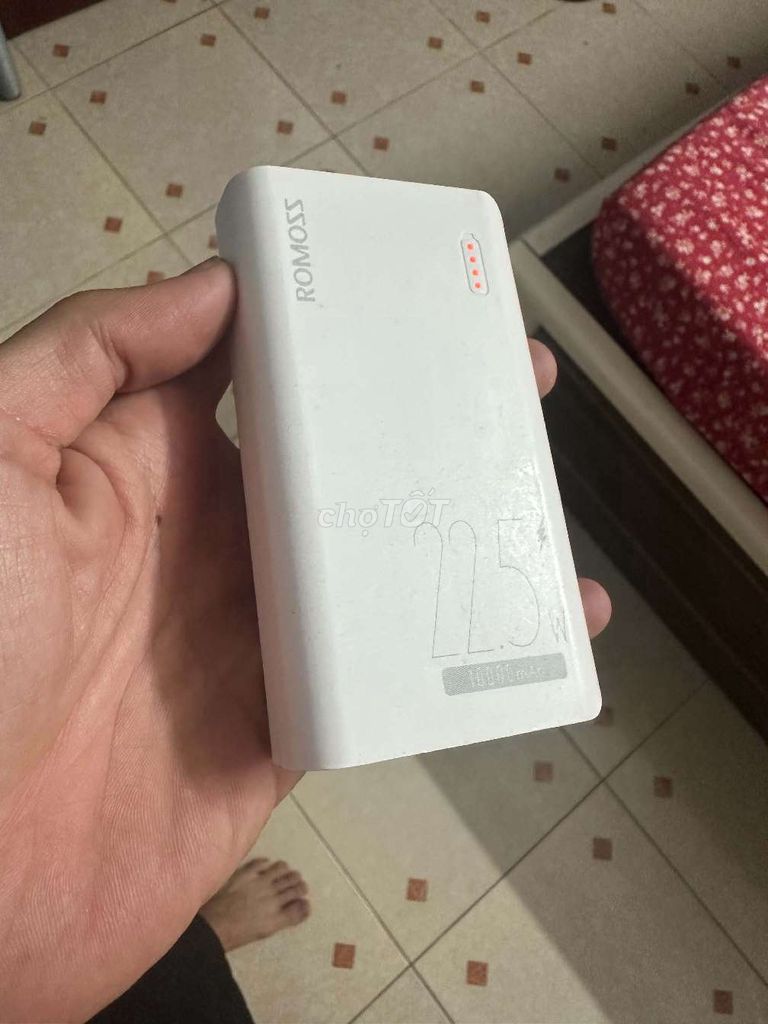 Sạc dự phòng Romoss 10000mAh Trắng. Mua bán Phụ kiện (Màn hình, Chuột...) tại Quận Ba Đình Hà Nội được đăng bởi Minh hình 1