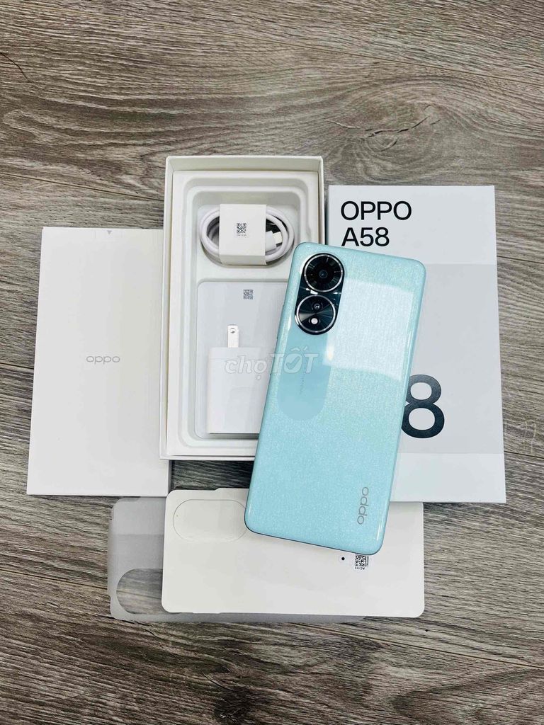 Oppo A58 R6/128gb Bh T12/2025 Fullbox keng99.9%