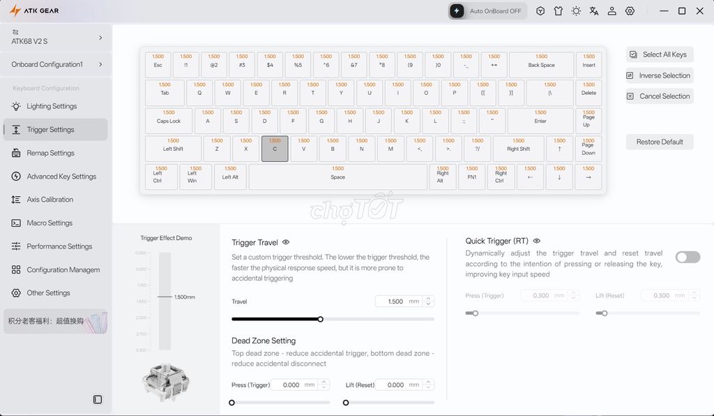 Bàn phím cơ ATK GEAR ATK68 V2 S. Mua bán Phụ kiện (Màn hình, Chuột...) tại Quận Ninh Kiều Cần Thơ được đăng bởi Duoc Luong hình 1