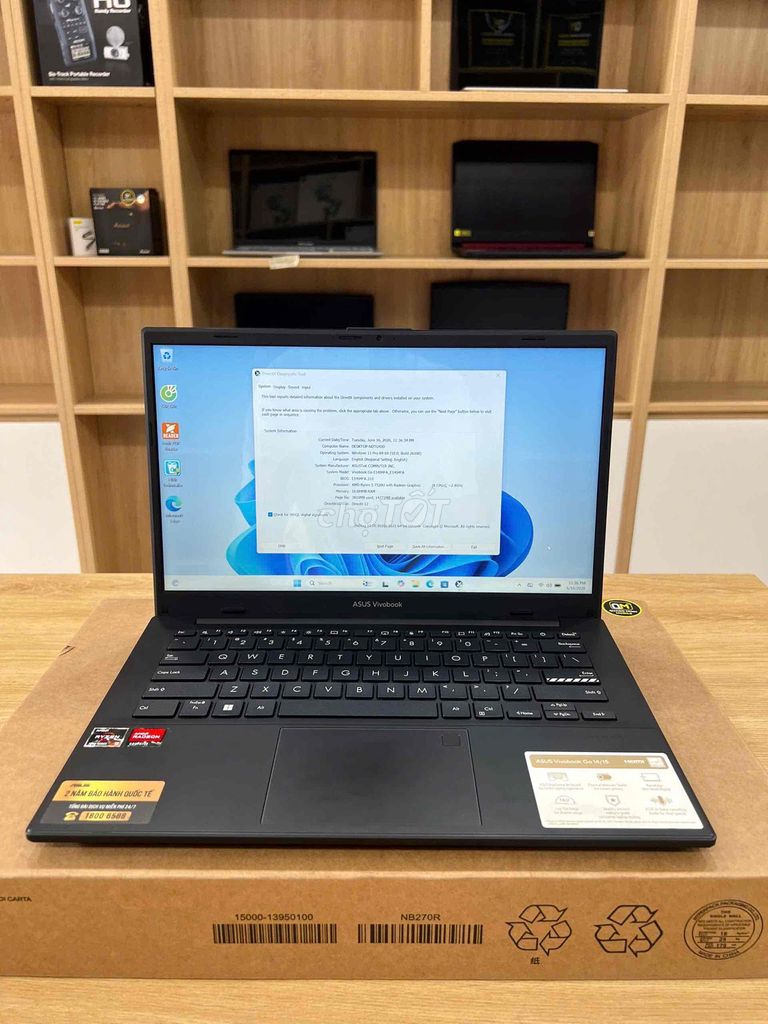 ASUS Vivobook 14 R5 7520U 8GB/512GB Win 11 Pro. Mua bán Laptop tại Quận Gò Vấp Tp Hồ Chí Minh được đăng bởi Quang Minh Mobile  hình 1