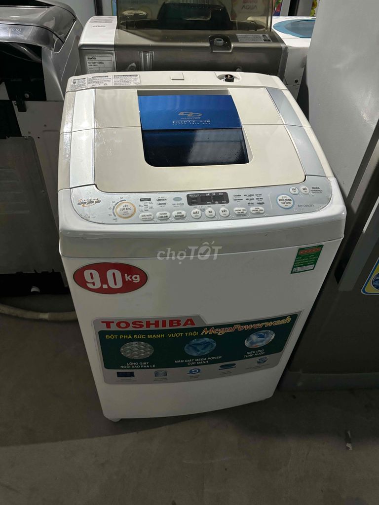 thanh lí máy tosiba 9kg inverter giặt sạch vắt êm