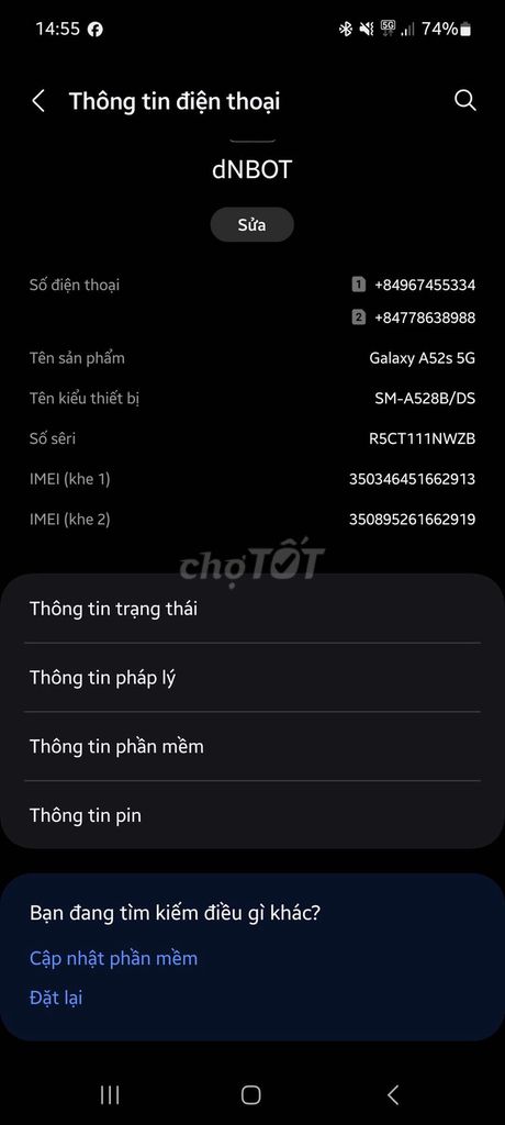 Samsung Galaxy A52s 5G Vỏ hơi xấu. Mua bán Điện thoại tại Thành phố Thuận An Bình Dương được đăng bởi Nguyễn Sinh Nguyên hình 1