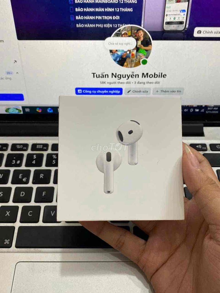 Tai nghe Apple AirPods 4 ANC New seal. Mua bán Tivi, Âm thanh tại Quận 3 Tp Hồ Chí Minh được đăng bởi Tuấn Nguyễn hình 1