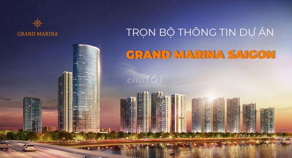 Căn hộ The Grand Marina SG giá gốc CDT cuối 2023 nhận nhà toà Lake