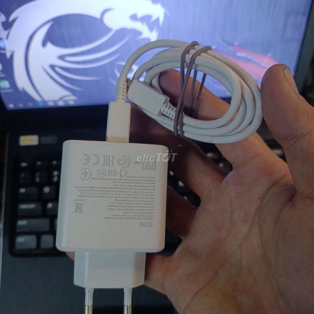 Sạc Samsung Super Fast Charging 45W Trắng. Mua bán Phụ kiện (Màn hình, Chuột...) tại Thành phố Thủ Đức Tp Hồ Chí Minh được đăng bởi Cũ Giá Rẻ hình 1