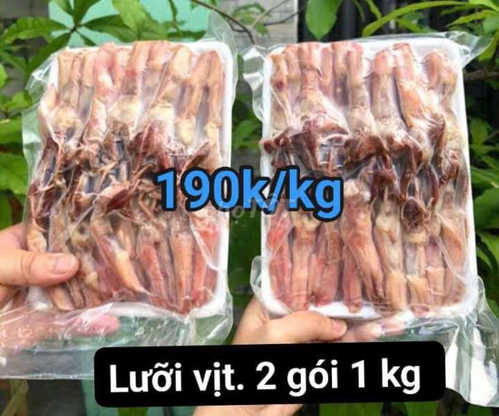 Lưỡi vịt gói 500gr. 95k  Chuyên sỉ thịt cá hải sản