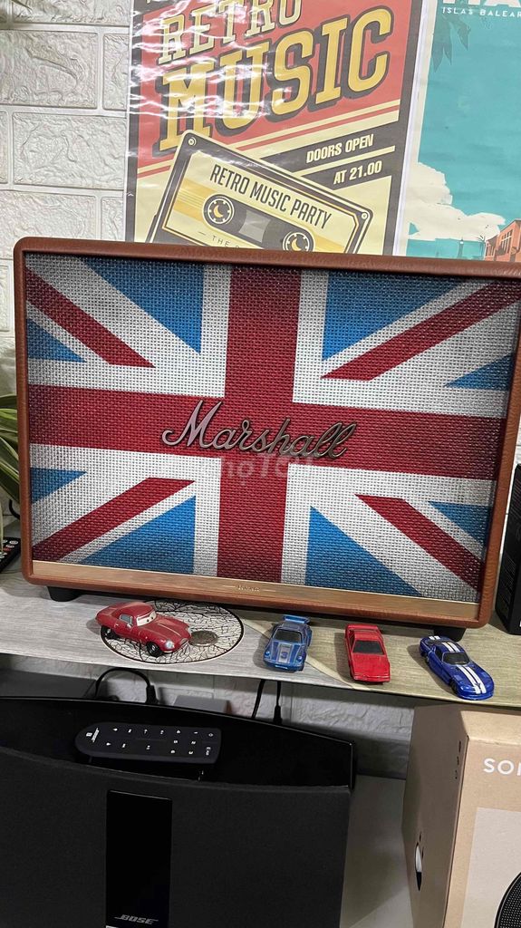 Loa Marshall woburn 2 ash fullbox custom lá cờ anh