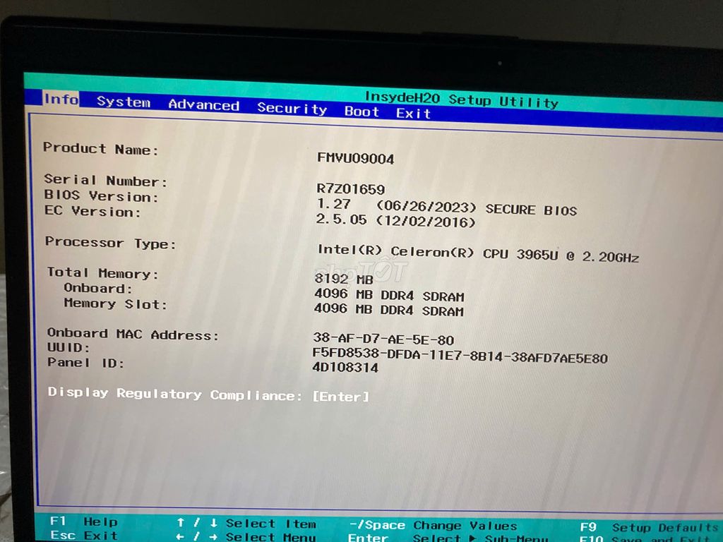 Fujitsu FMVU09004 Celeron 8GB/256GB Đen. Mua bán Laptop tại Quận 11 Tp Hồ Chí Minh được đăng bởi Thanh Lý cầm đồ hình 1