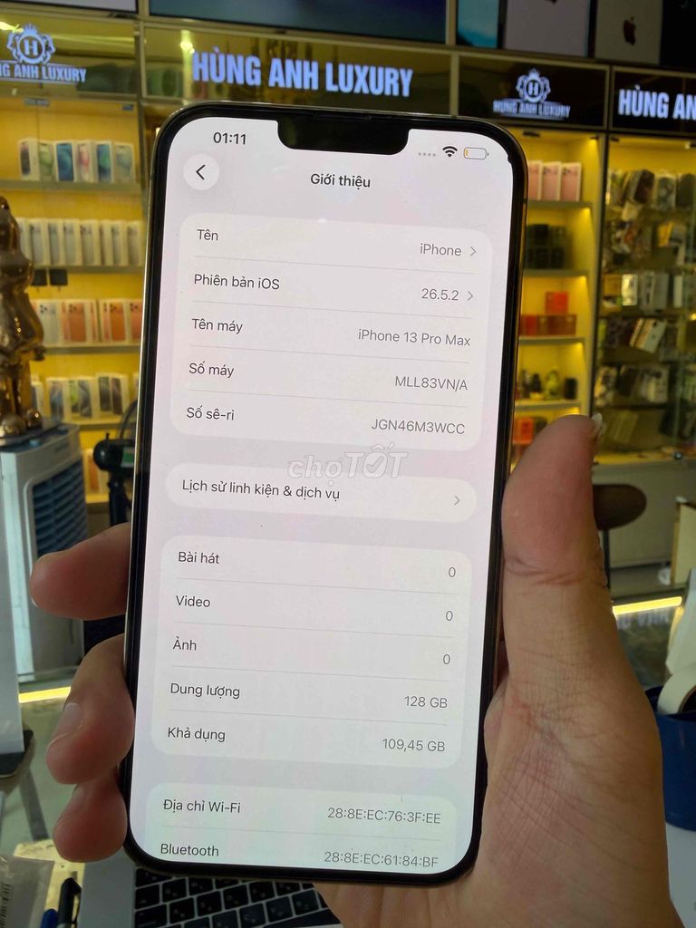 Apple iPhone 13 Pro Max 128GB Đã sử dụng. Mua bán Điện thoại tại Quận Bắc Từ Liêm Hà Nội được đăng bởi hùng anh luxury hình 1