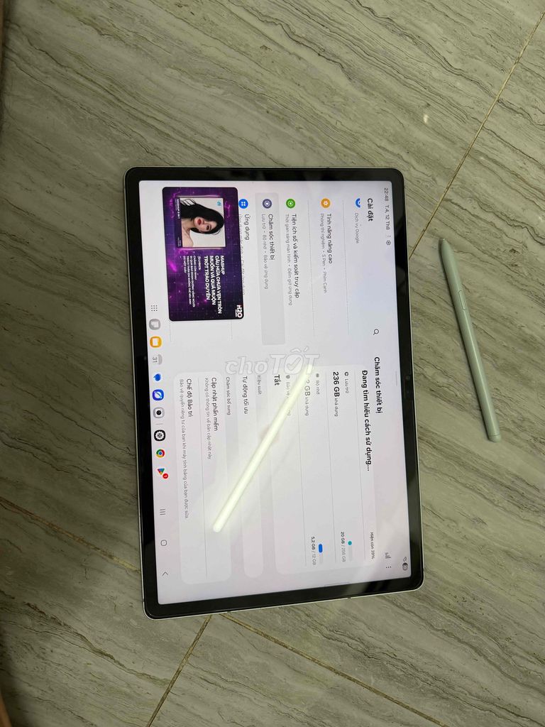 Tablet Samsung Tab S9FE plus ( 12gb/256gb ) wifi. Mua bán Máy tính bảng tại Quận 8 Tp Hồ Chí Minh được đăng bởi Nguyễn minh hình 1