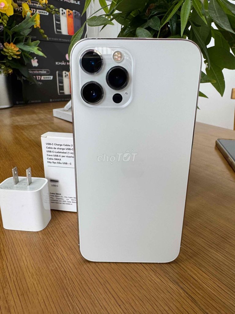 iPhone 12 Pro Max 256GB Trắng pin zin máy 94%.. Mua bán Điện thoại tại Quận Ninh Kiều Cần Thơ được đăng bởi Khải mobile hình 1
