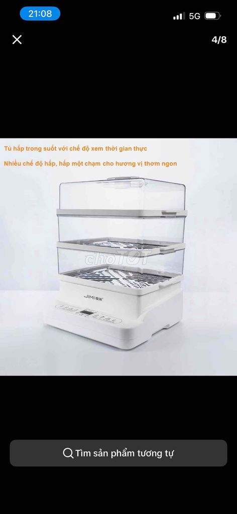 Nồi hấp điện JIMimi Trắng Nhựa Gia đình nhỏ. Mua bán Bếp, lò, đồ điện nhà bếp tại Thành phố Thủ Dầu Một Bình Dương được đăng bởi Nguyen Tan Phong hình 1
