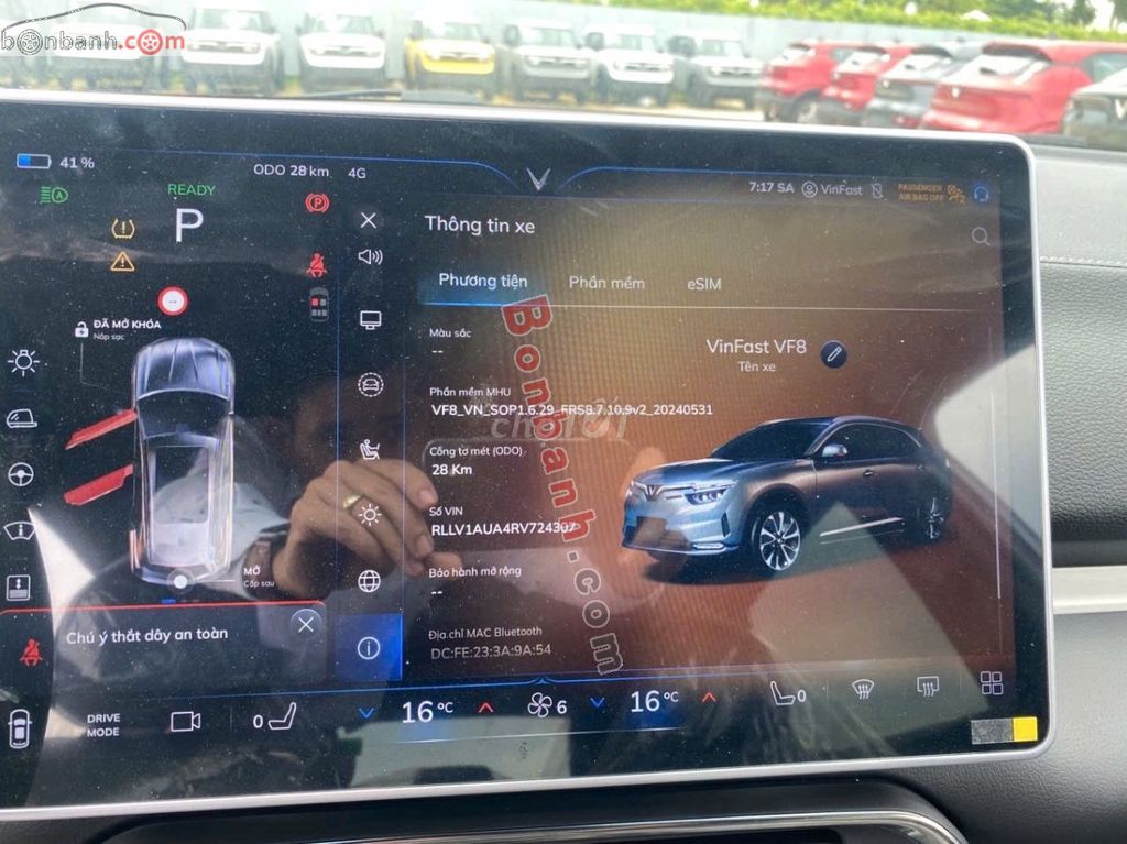 VinFast VF8 Plus AWD 2024 - 999 Triệu. Mua bán Ô tô tại Thị xã Sơn Tây Hà Nội được đăng bởi Green Furute Sơn Tây hình 8