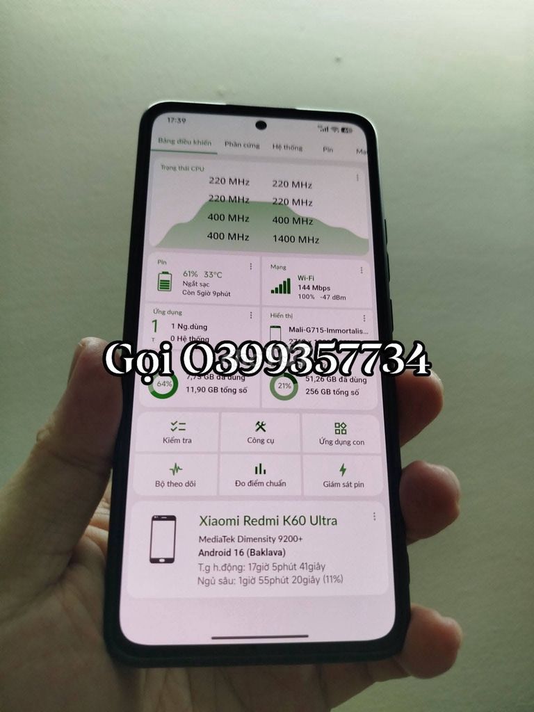 Xiaomi K60 Ultra 12GB/256GB Đen. Mua bán Điện thoại tại Quận 5 Tp Hồ Chí Minh được đăng bởi Hội Đồ Điện Tử hình 1