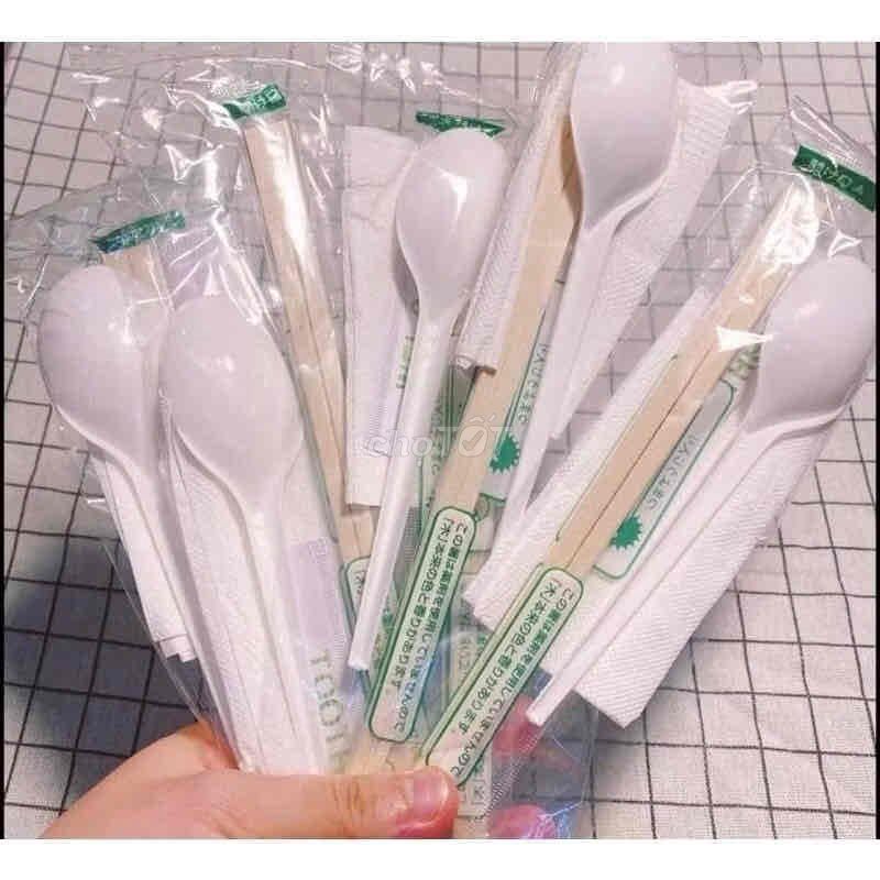 set muỗng đũa tăm khăn 100 set. Mua bán Dụng cụ nhà bếp tại Quận 3 Tp Hồ Chí Minh được đăng bởi CandyKT hình 1