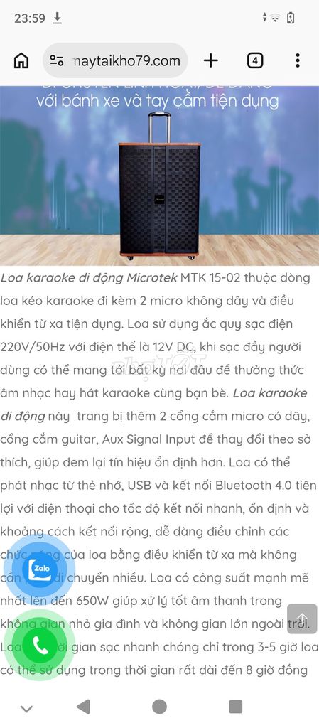 Loa kéo Microtek MTK 15-02 Nâu, Đen. Mua bán Tivi, Âm thanh tại Thành phố Bến Tre Bến Tre được đăng bởi Khang hình 1