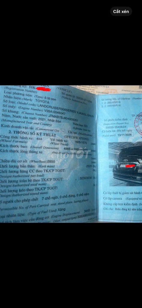 Toyota Land Cruiser 300 SX 2021 - 65000 km. Mua bán Ô tô tại Thành phố Thủ Đức Tp Hồ Chí Minh được đăng bởi sang  hình 10