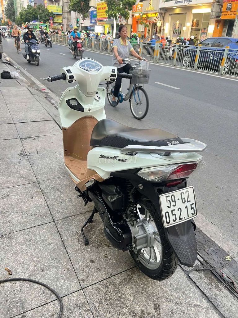 SYM Shark Mini 125 2017 Trắng Nâu. Mua bán Xe máy tại Quận Tân Phú Tp Hồ Chí Minh được đăng bởi Tuanduy hình 5
