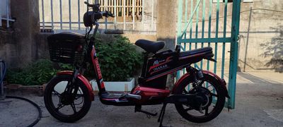 Xe đạp điện Osakar A9 màu đỏ đen