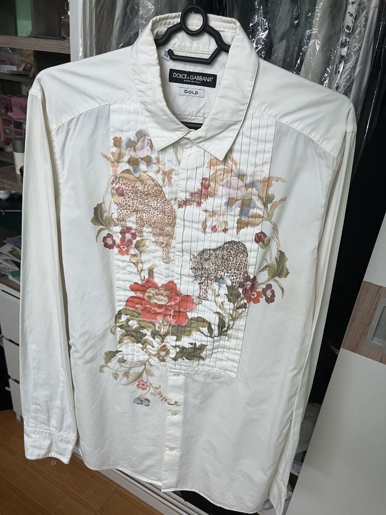 Sơ mi Dolce & Gabbana Gold Nam Cotton Trắng. Mua bán Quần áo tại Quận Hoàn Kiếm Hà Nội được đăng bởi Trần Đình Hoàng hình 1