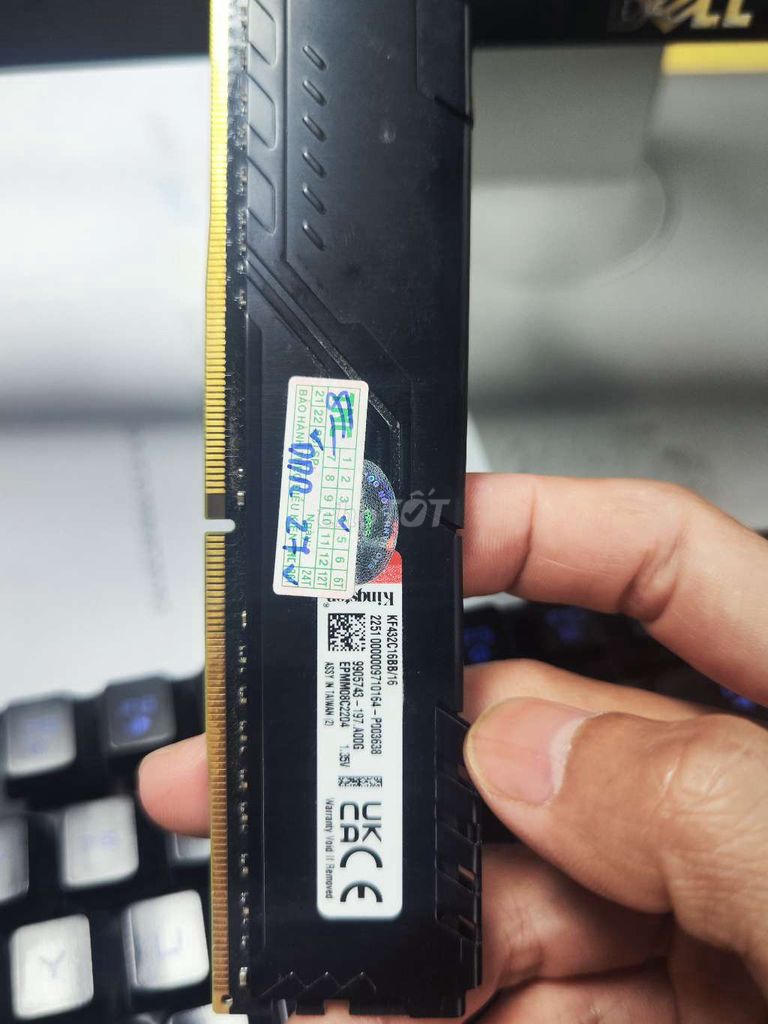 RAM Kingston 16GB 3200MHz. Mua bán Linh kiện (RAM, Card...) tại Thành phố Thủ Đức Tp Hồ Chí Minh được đăng bởi  Văn Quang hình 1