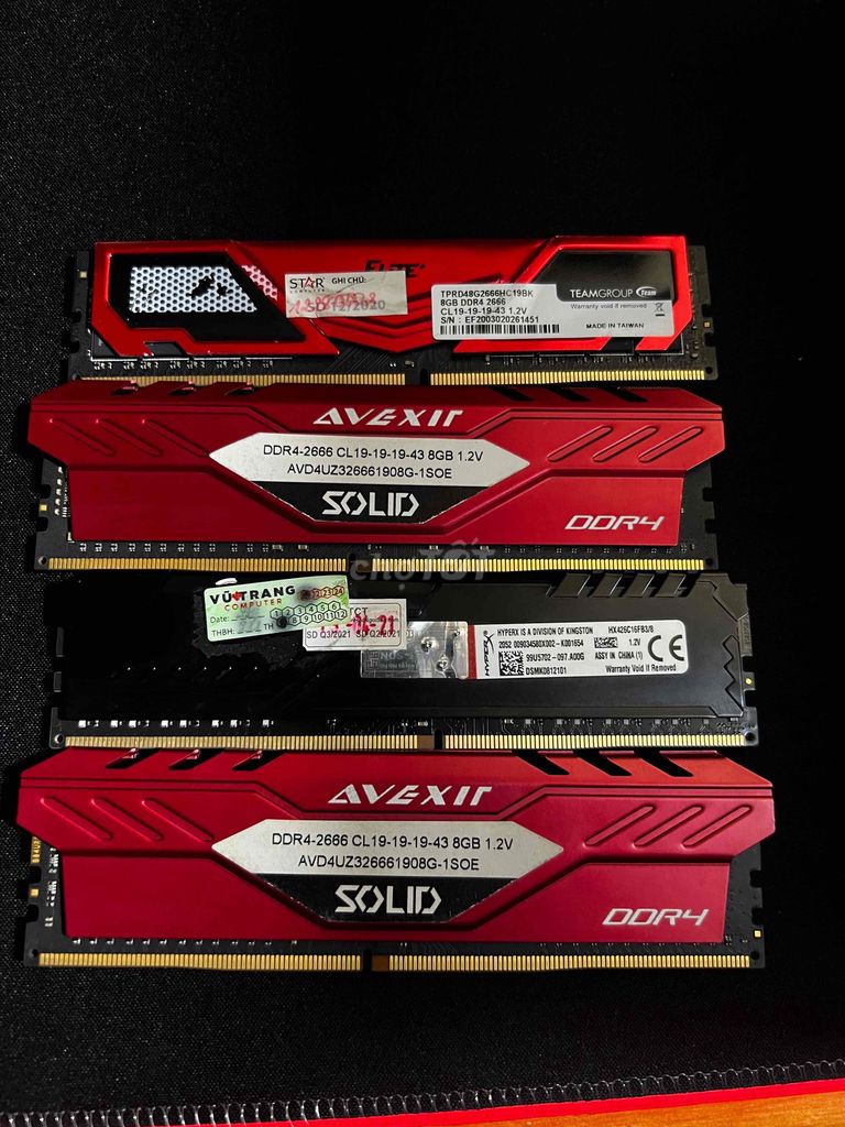 RAM DDR4 2666MHz 8GB. Mua bán Linh kiện (RAM, Card...) tại Thành phố Đà Lạt Lâm Đồng được đăng bởi Phạm Quang hình 1