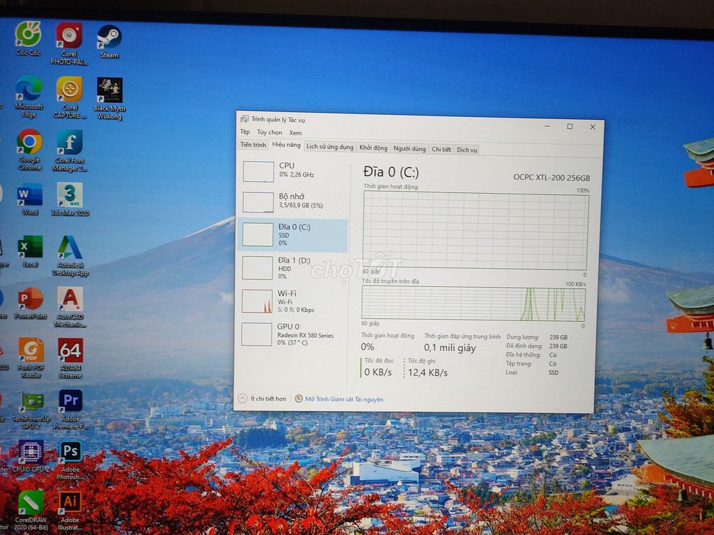 PASS DÀN MÁY GAMING ĐỒ HỌA 3D CARD rời 8G màn 27"