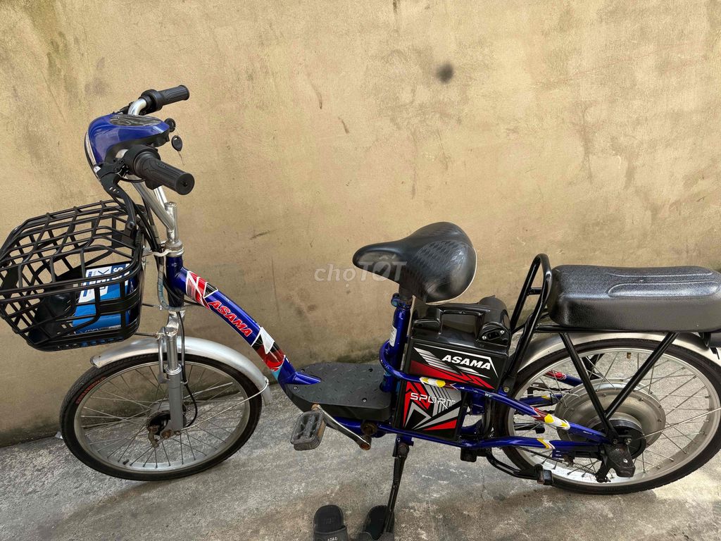 Xe đạp điện Asama màu Xanh dương. Mua bán Xe điện tại Huyện Hóc Môn Tp Hồ Chí Minh được đăng bởi Lesơn hình 2