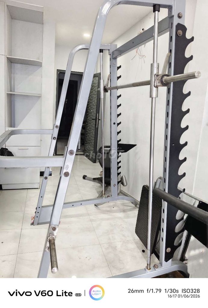 Máy tập gym Smith Kim loại Xám Gấp gọn. Mua bán Đồ thể thao, Dã ngoại tại Quận Tân Phú Tp Hồ Chí Minh được đăng bởi Vân Vân hình 1