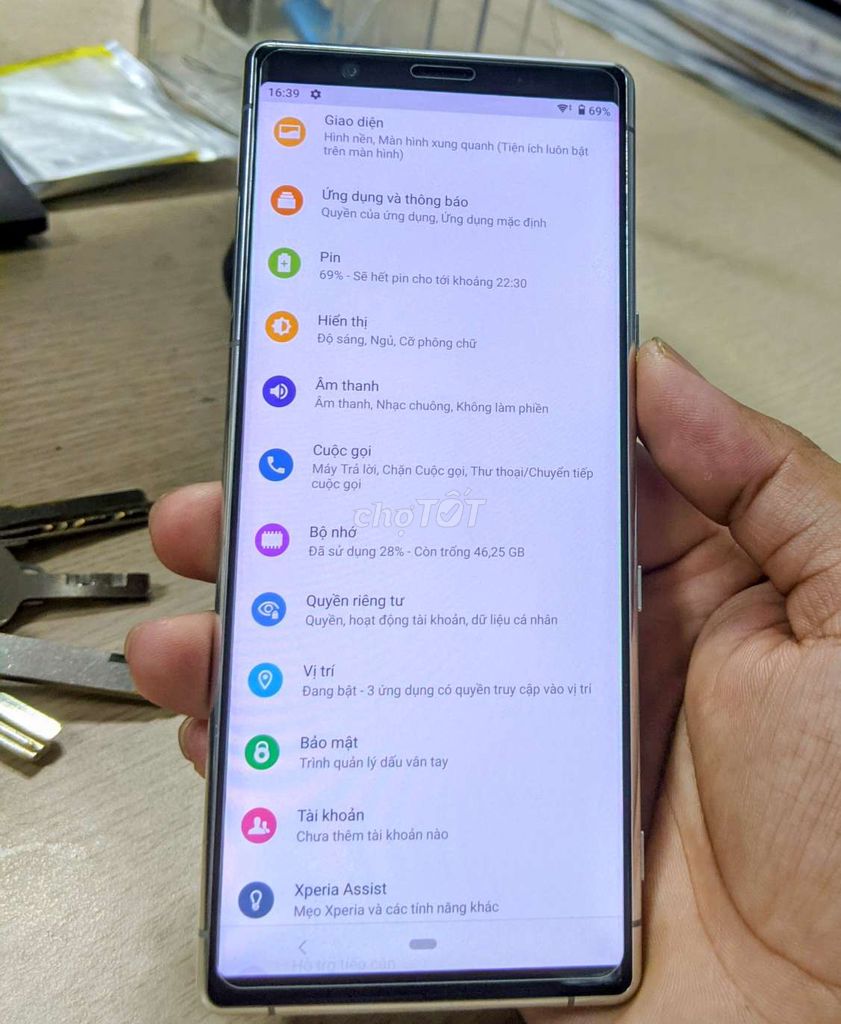 Sony Xperia 5 Mark I Bạc Đã qua sử dụng. Mua bán Điện thoại tại Quận Cầu Giấy Hà Nội được đăng bởi vu  hình 1